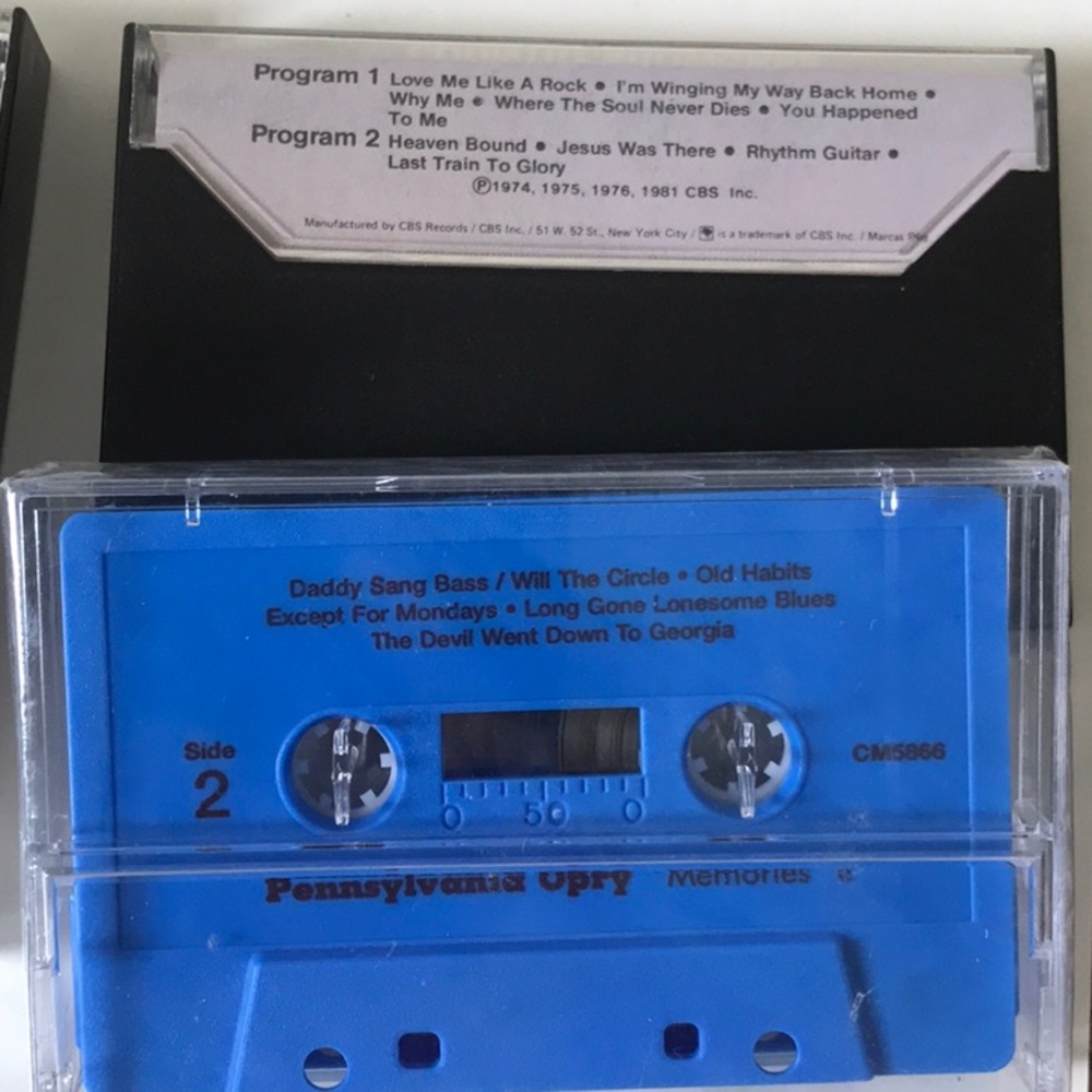 Cassette tapes Kenny Rogers, Oak Ridge Boys, Floyd Cramer, Pennsylvania Opry - Picture 2 of 3